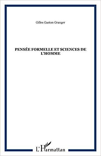 Pensée formelle et sciences de l'homme image